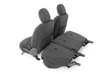 Seat Covers Front and Rear w/ Armrest Jeep Wrangler Unlimited 4WD (18-26) Rough Country
