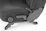 Seat Covers Front and Rear w/ Armrest Jeep Wrangler Unlimited 4WD (18-26) Rough Country