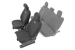 Seat Covers Front Bucket Seats Ford F-150/Lightning/F-250/F-350 (15-25) Rough Country