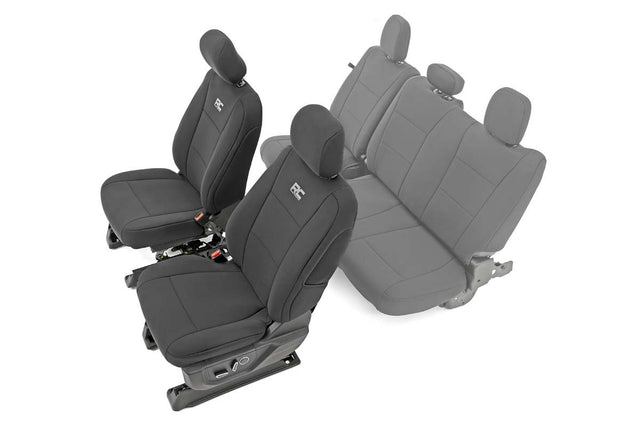 Seat Covers Front Bucket Seats Ford F-150/Lightning/F-250/F-350 (15-25) Rough Country