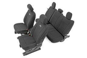 Seat Covers FR Bucket and RR Bench Ford F-150/Lightning/F-250/F-350 (15-25) Rough Country