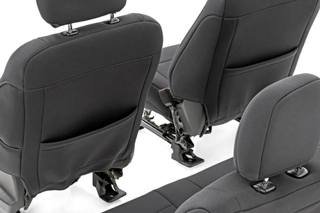 Seat Covers FR Bucket and RR Bench Ford F-150/Lightning/F-250/F-350 (15-25) Rough Country
