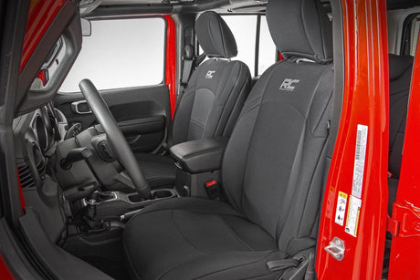 Seat Covers Front and Rear Jeep Wrangler JL 4WD (2018-2026) Rough Country