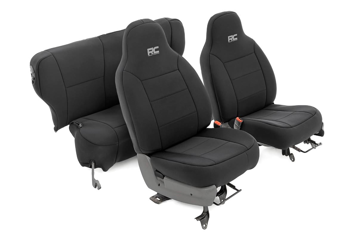 Seat Covers Non Detach Headrest FR and Rear Jeep Cherokee XJ (84-96) Rough Country