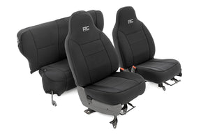 Seat Covers Non Detach Headrest FR and Rear Jeep Cherokee XJ (84-96) Rough Country