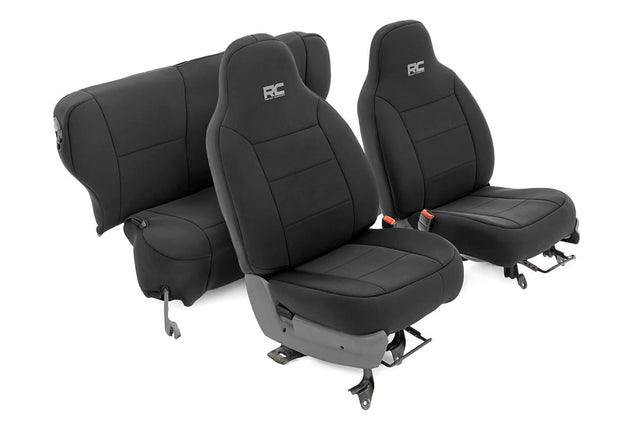 Seat Covers Non Detach Headrest FR and Rear Jeep Cherokee XJ (84-96) Rough Country