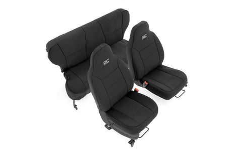 Seat Covers Non Detach Headrest FR & RR Jeep Cherokee XJ 2WD/4WD (97-01) Rough Country