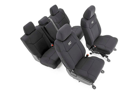 Seat Covers FR w/ Console Cover and Rear Toyota Tundra 2WD/4WD (14-21) Rough Country