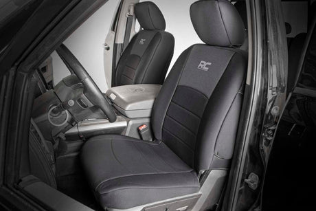 Seat Covers FR Bucket RR w/Arm Rest Ram 1500 (09-18)/2500 (11-18)/3500 (11-18) Rough Country