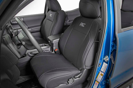Seat Covers FR & RR Double Cab Toyota Tacoma 2WD/4WD (2016-2023) Rough Country