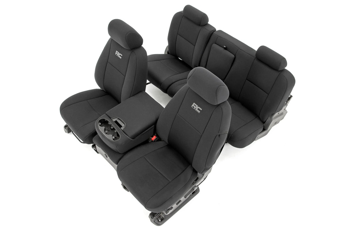 Seat Covers FR 40/40/20 & RR Full Bench Silverado/Sierra 1500/2500HD (07-13) Rough Country