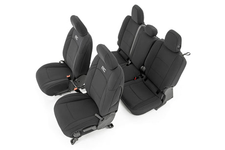 Seat Covers Front and RR No Cup Holder Jeep Gladiator JT 4WD (2020-2025) Rough Country