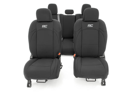Seat Covers Front and RR w/ Cup Holder Jeep Gladiator JT 4WD (2020-2025) Rough Country