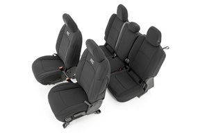 Seat Covers Front and RR w/ Cup Holder Jeep Gladiator JT 4WD (2020-2025) Rough Country