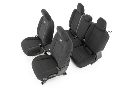 Seat Covers Front and RR w/ Cup Holder Jeep Gladiator JT 4WD (2020-2025) Rough Country