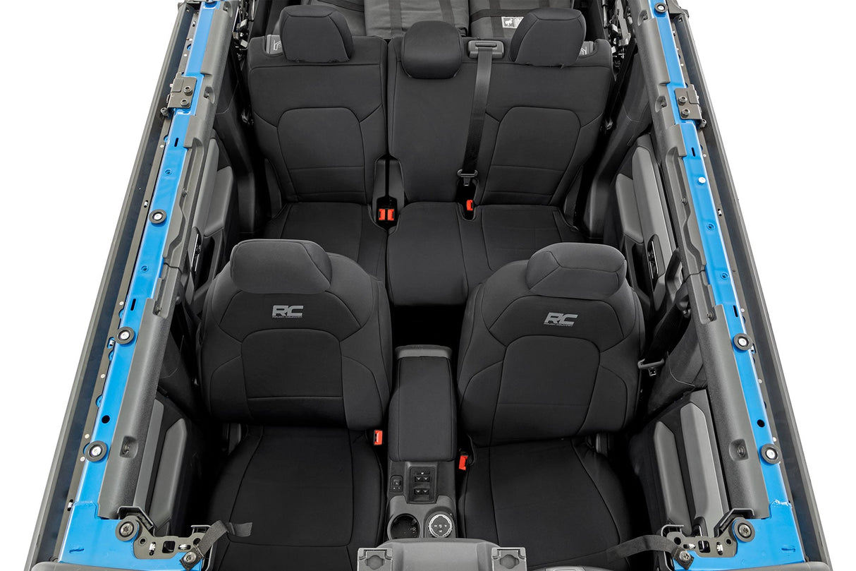 Seat Covers Bucket Seats FR & RR Ford Bronco 4WD (2021-2025) Rough Country
