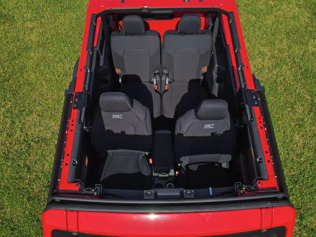 Seat Covers Bucket Seats FR & RR Ford Bronco (2 Door) 4WD (2021-2025) Rough Country