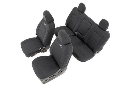 Seat Covers Front Bucket Rear Bench Chevy/GMC Canyon/Colorado (15-22) Rough Country