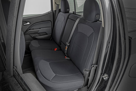 Seat Covers Front Bucket Rear Bench Chevy/GMC Canyon/Colorado (15-22) Rough Country
