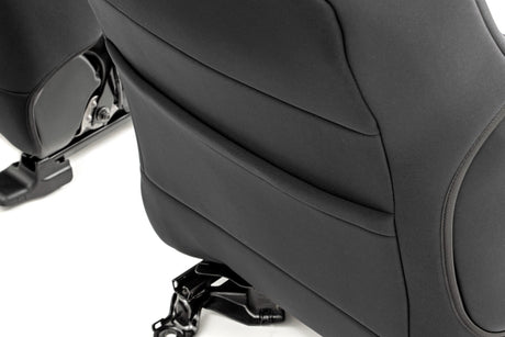 Seat Covers Black FR & RR Crew Cab Toyota Tacoma 2WD/4WD (2005-2015) Rough Country