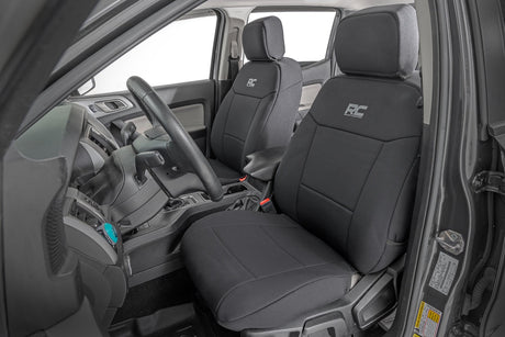 Seat Covers FR Bucket and RR Bench Ford Ranger 2WD/4WD (2019-2026) Rough Country