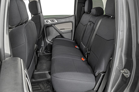Seat Covers FR Bucket and RR Bench Ford Ranger 2WD/4WD (2019-2026) Rough Country