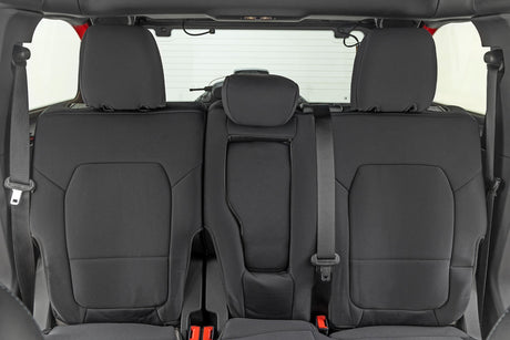 Seat Covers Bucket Seats W/Fold Down RR Armrest FR & RR 4DR Ford Bronco (21-25) Rough Country