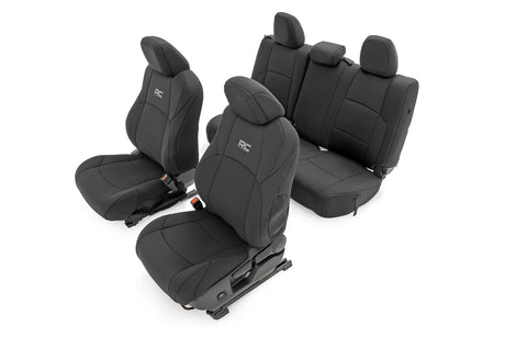 Seat Covers FR & RR Double Cab Toyota Tacoma 2WD/4WD (2024-2026) Rough Country