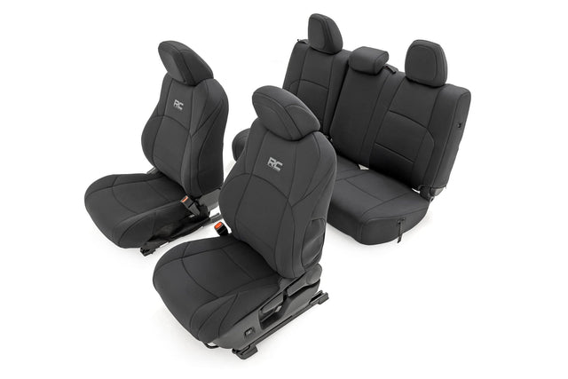 Seat Covers FR & RR Double Cab Toyota Tacoma 2WD/4WD (2024-2026) Rough Country