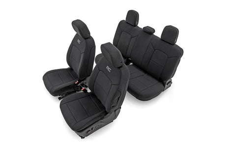 Seat Covers Front Bucket Rear Bench Chevy/GMC Canyon/Colorado (23-26) Rough Country