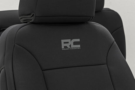 Seat Covers FR Bucket & RR 60/40 Bench Silverado/Sierra 2500HD/3500HD (14-26) Rough Country