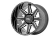 91M Series Wheel One-Piece Gloss Black 20x12 8x6.5 -44mm Rough Country