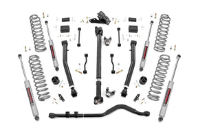 3.5 Inch Lift Kit Adj Lower FR D/S Non-Rubicon Jeep Wrangler Unlimited 4WD (24-26) Rough Country
