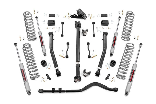 3.5 Inch Lift Kit Adj LCA FR D/S Jeep Wrangler JL 4WD (2024-2026) Rough Country