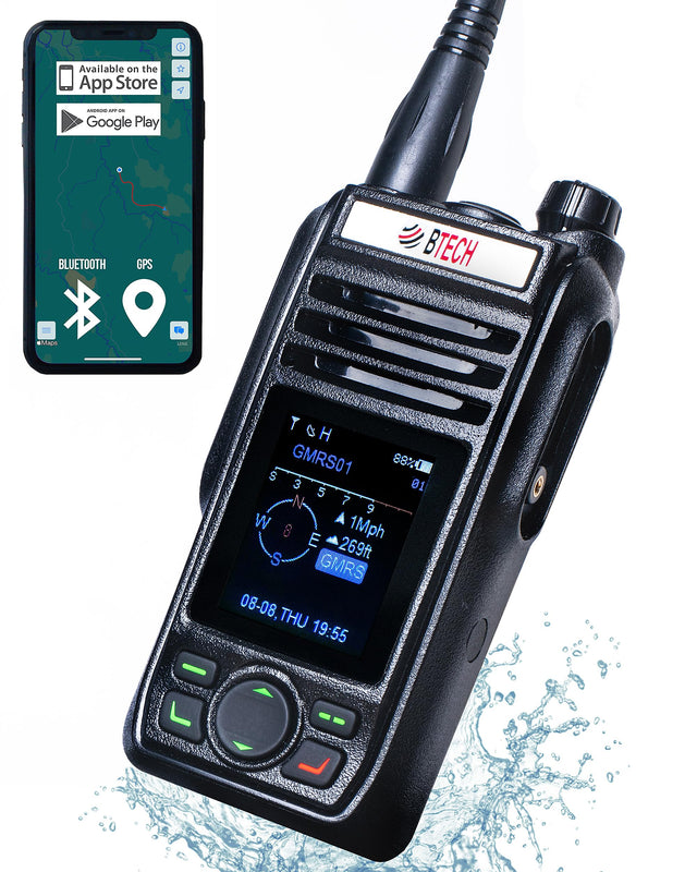 BTECH GMRS-PRO IP67 Submersible GMRS Mobile Radio BTECH