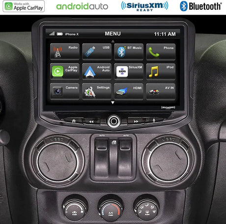 Stinger HEIGH10 10" Radio Fully Integrated Kit I Off Road Mode I '11-'18 Jeep JK Wranglers