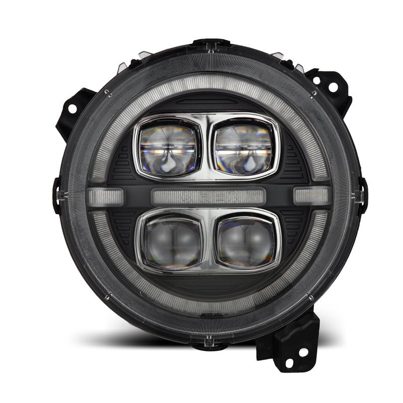 AlphaRex NOVA-Series LED Projector Headlights Black | '18-Current JL Wrangler / '20-Current JT Gladiator