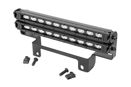 LED Light Kit Bumper Mount 10 Inch Black Slimline Pair Honda Pioneer 1000 Rough Country