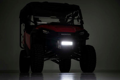 LED Light Kit Bumper Mount 10 Inch Black Slimline Pair Honda Pioneer 1000 Rough Country