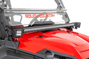 LED Light Kit Cage Mount 2 Inch Black Pair Honda Pioneer 1000 Rough Country