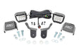 LED Light Kit Cage Mount 2 Inch Chrome Pair Wide Angle Honda Pioneer 1000 Rough Country
