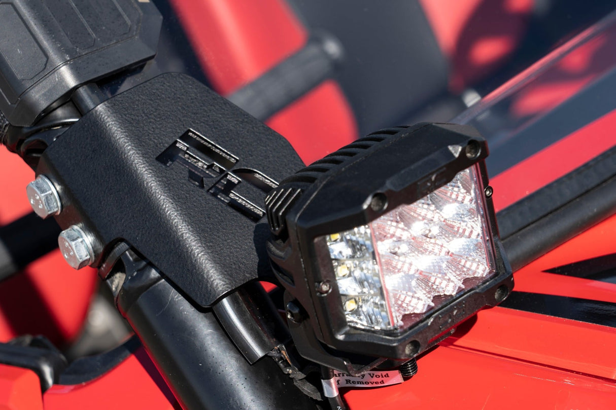 LED Light Kit Cage Mount 2 Inch Black Pair Honda Talon 1000 Rough Country