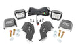 LED Light Kit Cage Mount 2 Inch Chrome Pair Wide Angle Honda Talon 1000 Rough Country