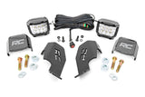 LED Light Kit Cage Mount 2 Inch Chrome Pair Wide Angle Honda Talon 1000 Rough Country