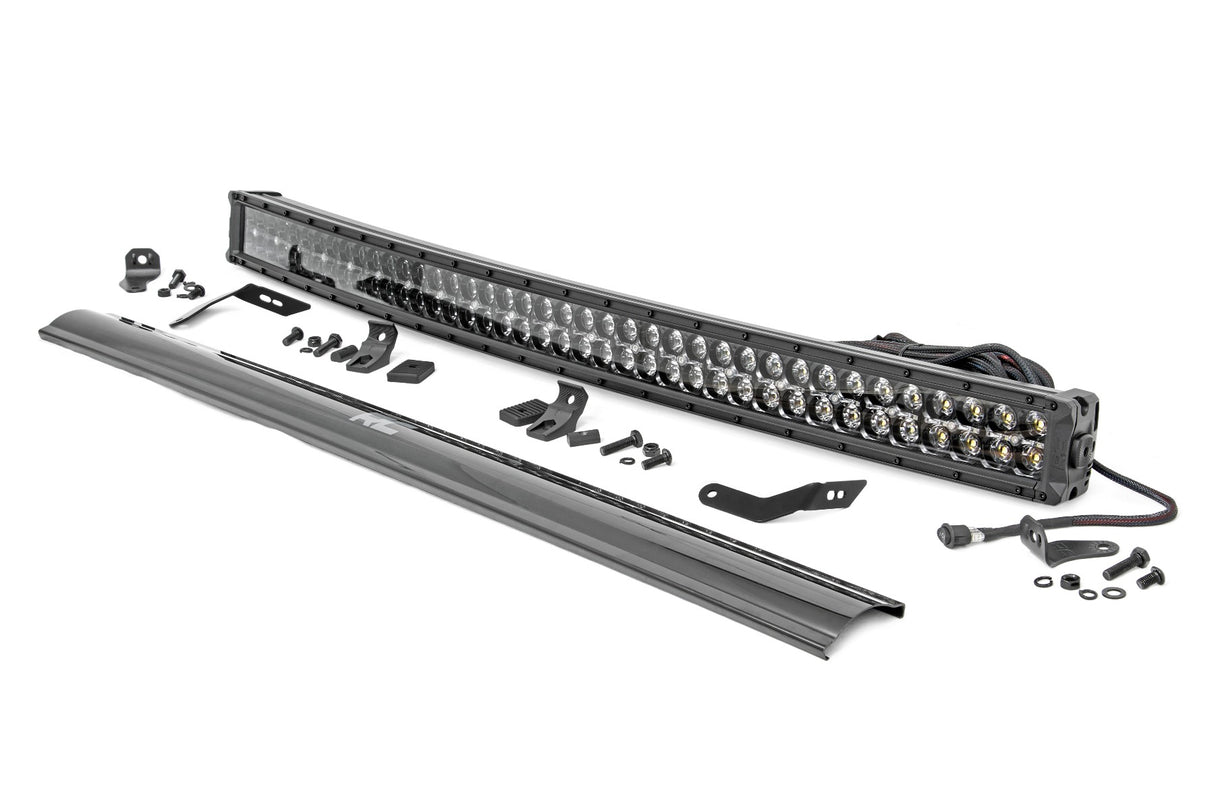 LED Light Kit Front Mount 40 Inch Black Dual Row White DRL Honda Talon 1000 Rough Country
