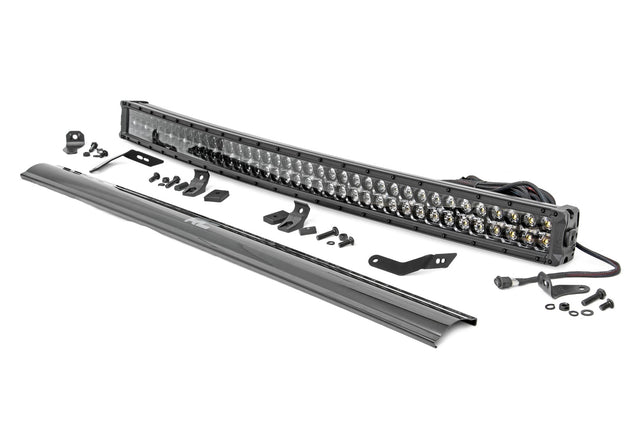 LED Light Kit Front Mount 40 Inch Black Dual Row White DRL Honda Talon 1000 Rough Country