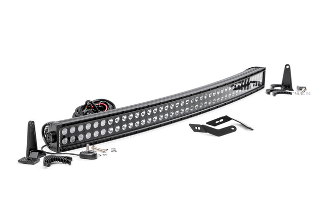 LED Light Kit Front Mount 40 Inch Black Dual Row Honda Talon 1000 Rough Country