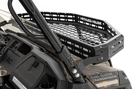 Front Cargo Rack Black Series LED 6 Inch Light Slim Line Honda Pioneer 1000 Rough Country