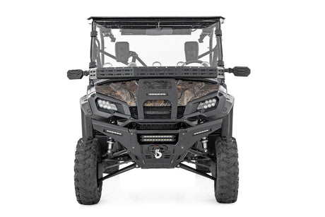 Front Cargo Rack Black Series LED 6 Inch Light Slim Line Honda Pioneer 1000 Rough Country