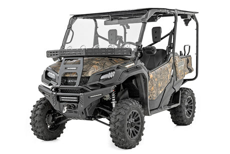 Front Cargo Rack Black Series LED 6 Inch Light Slim Line Honda Pioneer 1000 Rough Country